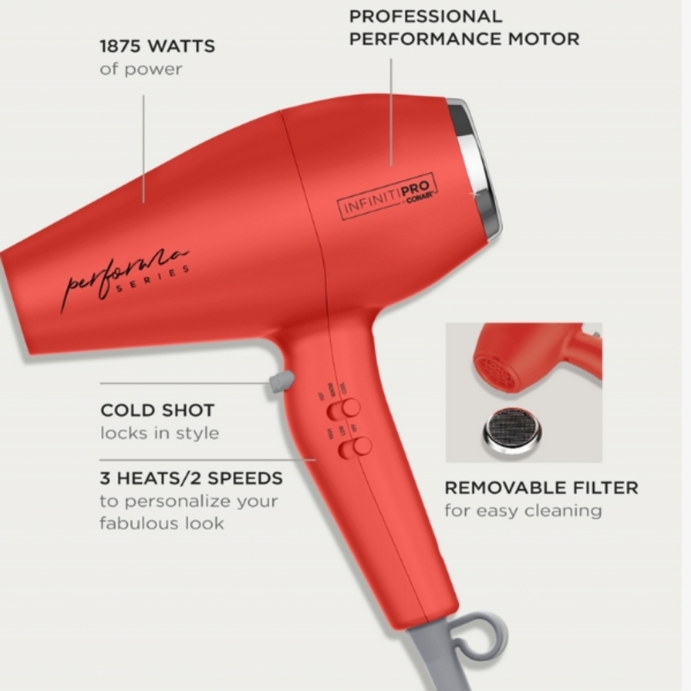 InfinitiPro by Conair Performa Series Iconic Ceramic Dryer - orange - Picture 7 of 12